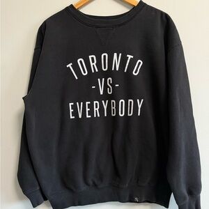 Peace Collective Toronto Vs Everybody Sweatshirt large Canada Proud Streetwear